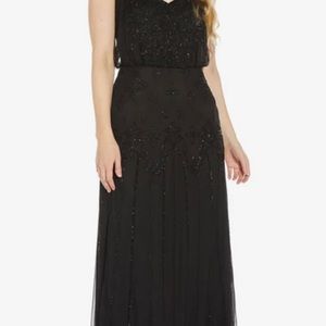 *NWT* Adrianna Papell Women’s beaded gown Black size 18